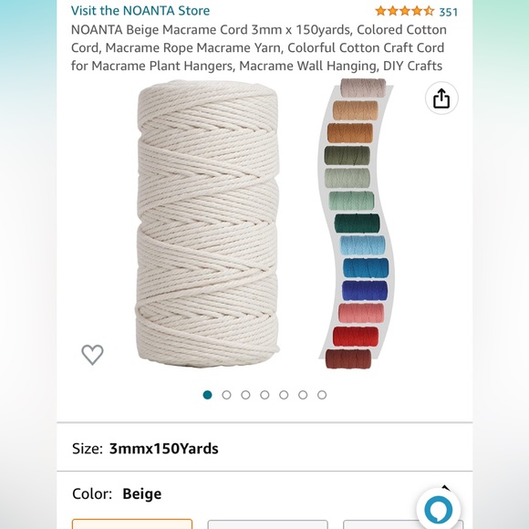 HANDMADE MACRAME HAT HANGER!! - Picture 8 of 12